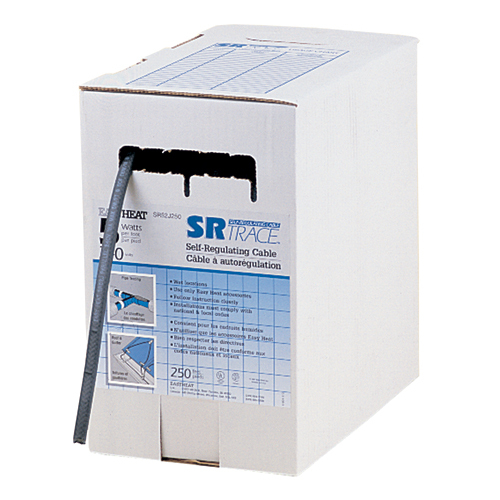 SR51J750 Self-Regulating Pipe Cable, 2 Conductors, 120 V AC, Tinned Copper