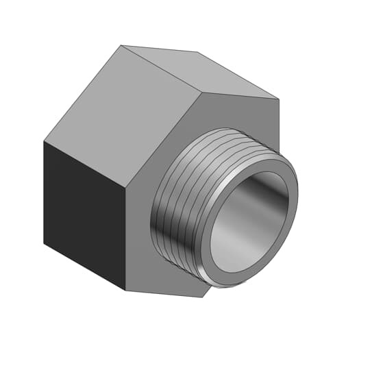 1245 T&B Male Threaded Conduit Enlarger, 1/2 to 3/4 in, For Use With Rigid/IMC Conduits, DuraPlate