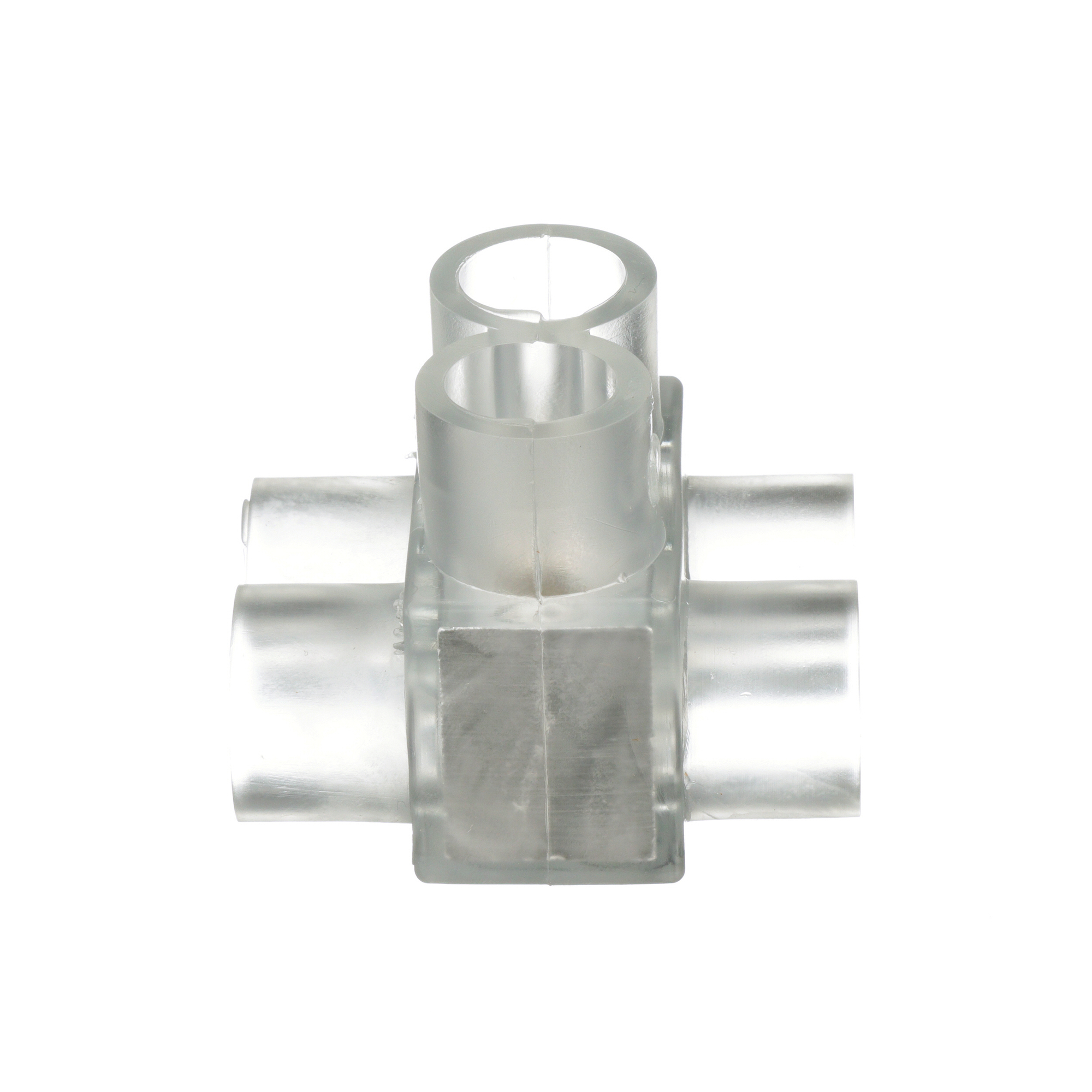 PCSB250-2-6Y Pan-Lug 2-Port Double Sided Multi-Tap Connector, 10 AWG to 250 kcmil Aluminum/Copper/Stranded Conductor, Screw Installation, Aluminum/PVC