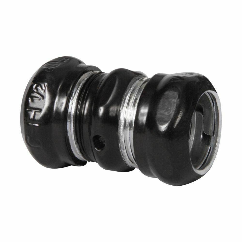 661SBLACK Compression Conduit Coupling, 3/4 in, For Use With EMT Conduit, Steel, Painted