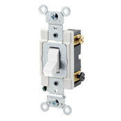 CSB3-20W 3-Way Grounding AC Quiet Toggle Switch, 120/277 V AC, 20 A, 800 W, 1000 VA Power Rating
