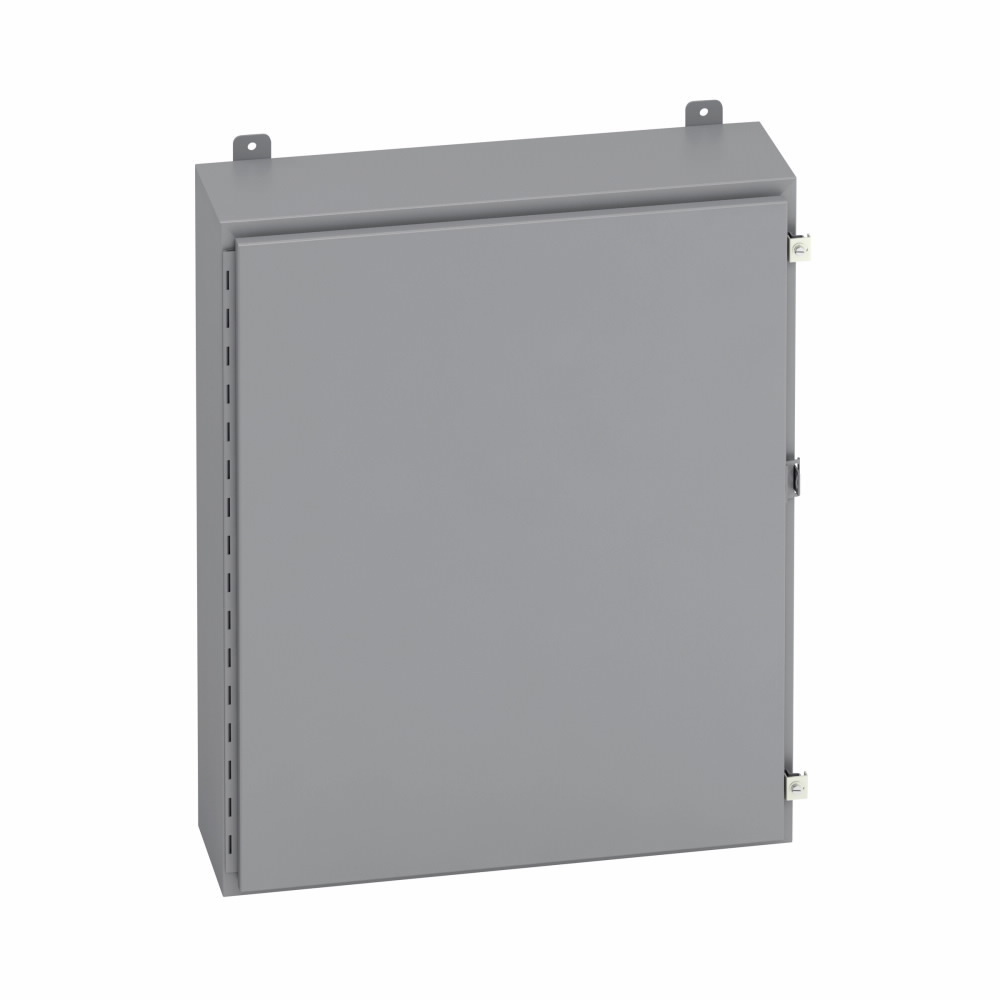 36248-12 1-Door Electrical Enclosure, 24 in W x 8 in D x 36 in H, NEMA 12/IP65 NEMA Rating, Carbon Steel