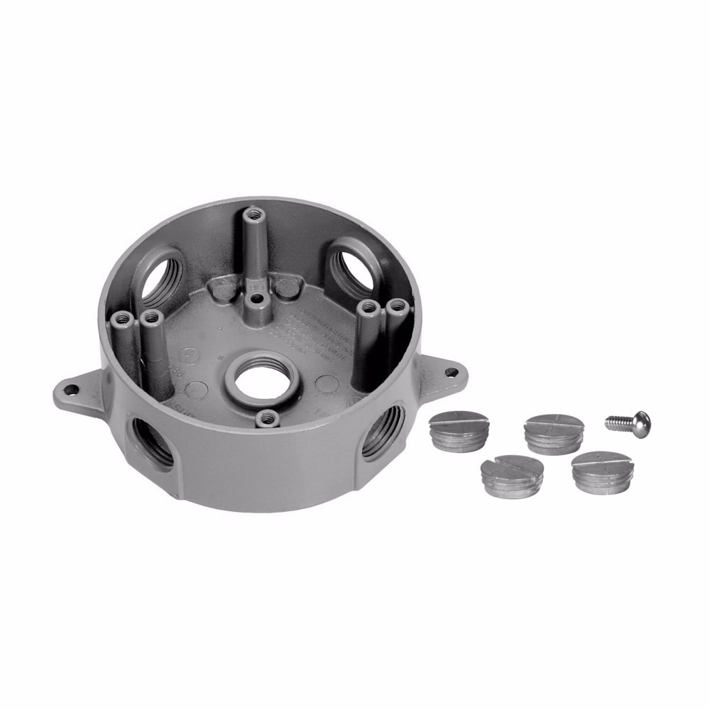 TP7146 Weatherproof Outlet Box, Die-Cast Aluminum, 15.5 cu-in Capacity, 1.63 in W x 1-1/2 in D x 5.06 in H