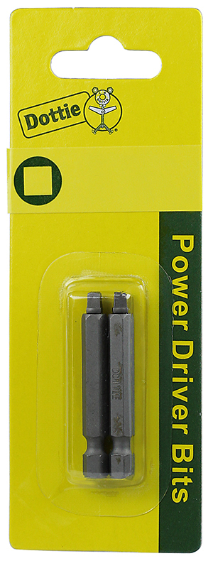 IB1LC 2-Piece Carded Power Bit, #1 Point, 2 in OAL, Steel