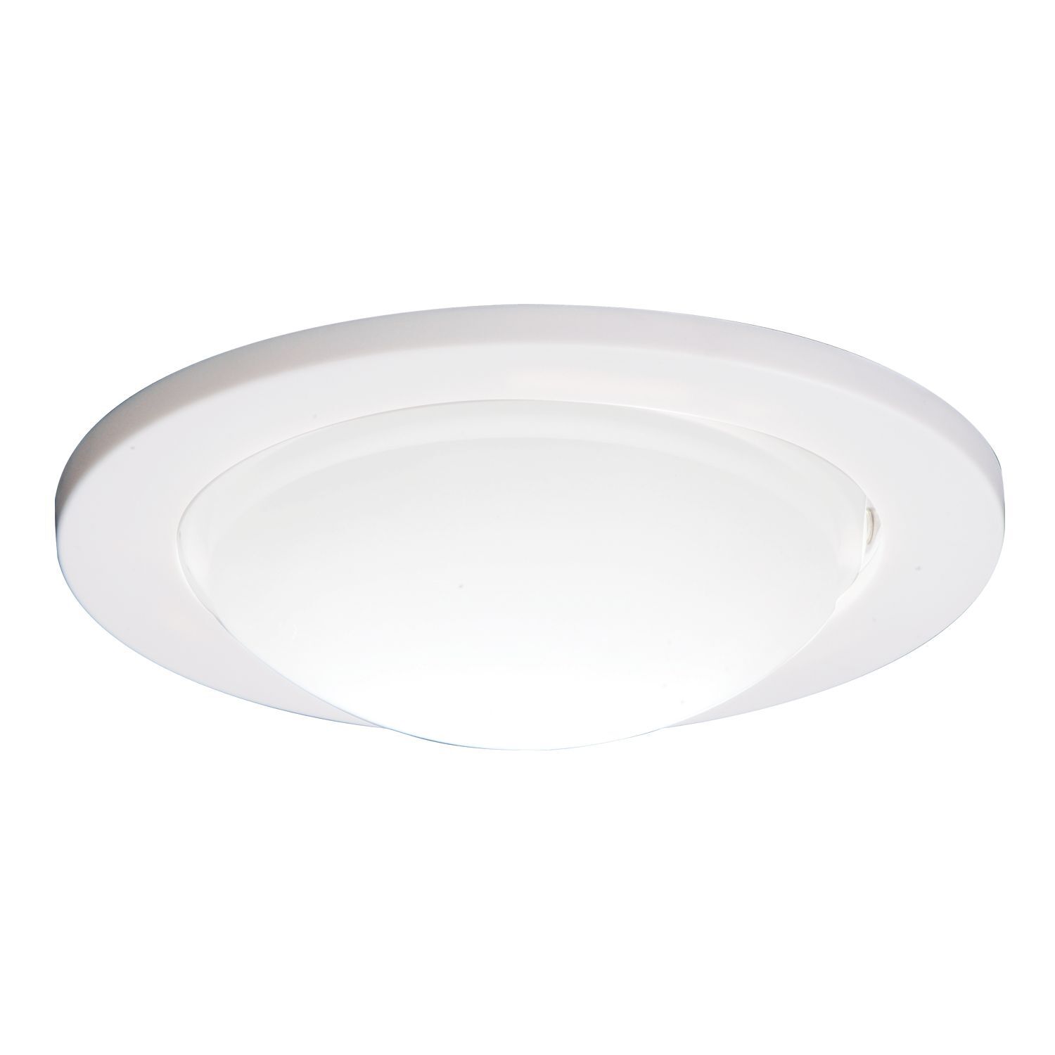 952PS Halo 952 Deep Regressed Dome Round Showerlight Lighting Trim Ring, 4 in Dia Inside x 5-1/16 in Dia Outside, Incandescent Lamp, For Use With H7 Downlight Fixture, Polymer