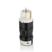 CS8164C 3-Phase Grounding Locking Connector, 480 V AC, 50 A, 3 Poles, 4 Wires, Black/White