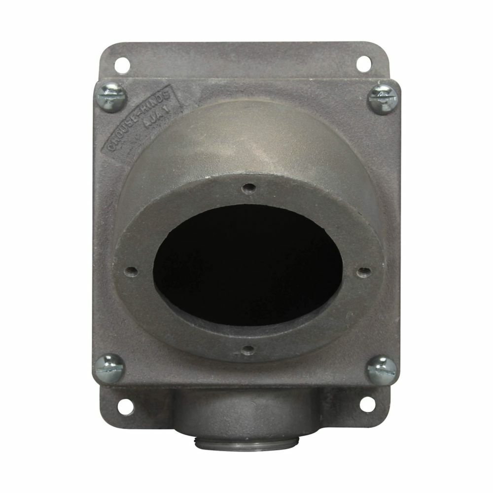 AJ78 45 deg Dead End Back Box, 10-3/4 in H x 8 in W x 9-7/8 in D, For Use With 200 A Receptacle Housings, Cast Aluminum