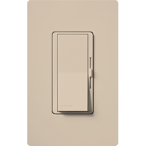 DVSCCL-153P-TP Diva LED+ Dimmer Switch, No Neutral Required, 150W LED, 1 Pole/3-Way, 120V, Taupe