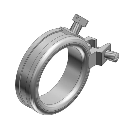 BG150-14-20 T&B Blackjack Grounding Bushing, 14 to 2/0 AWG AC Cable, 1-1/2 in Trade, Malleable Iron, Zinc Plated