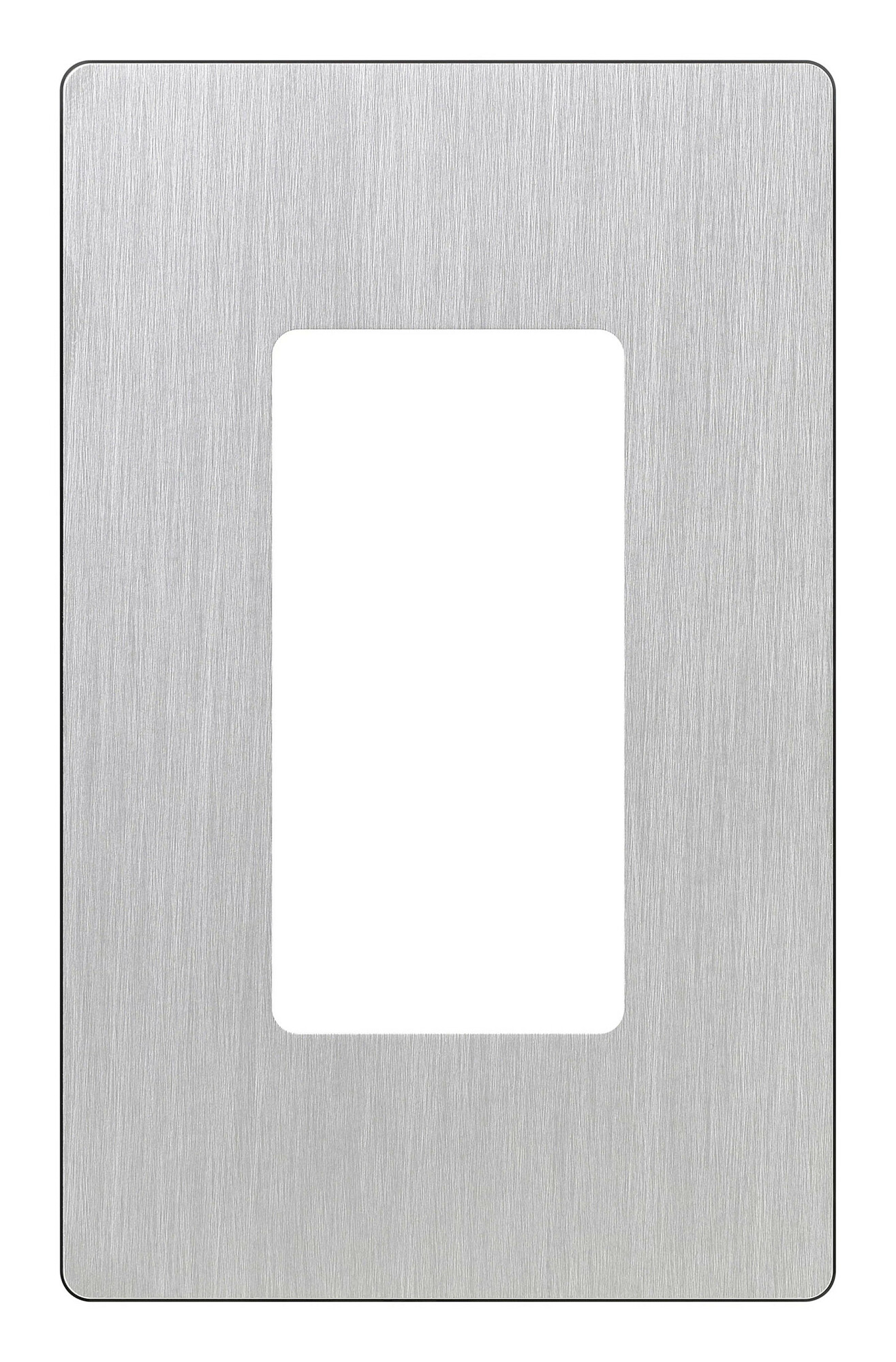 CW-1-SS Claro Wall Plate for Decorator/Designer Paddle Switches and Dimmers, 1 Gang, Gloss, Stainless Steel