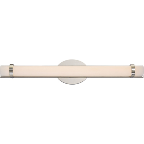 62-932 Nuvo Slice Non-Dimmable Wall Sconce Fixture, (2) Lamp, 120 V AC, Polished Nickel Housing