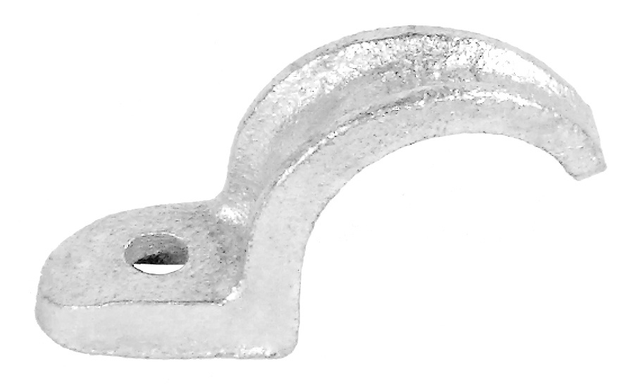 One Hole Rigid Conduit Strap, Malleable, 3/8 in.