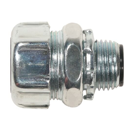 5334-HT T&B High Temperature Insulated Straight Conduit Connector, 1 in Trade, Steel, Clear Chromate Coated/Zinc Plated