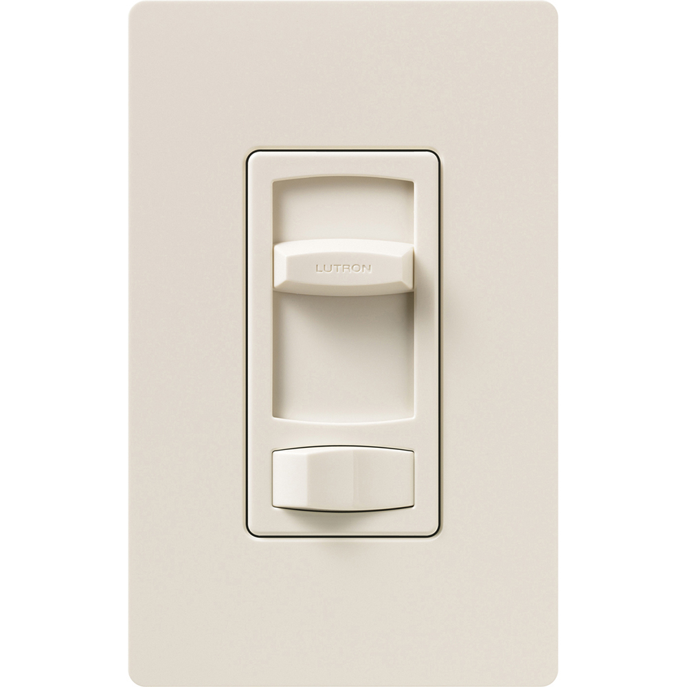 CT-103P-LA Skylark Contour Dimmer Switch, 1000W Incandescent/Halogen or 600VA MLV, 1 Pole/3-Way, 120V, Light Almond