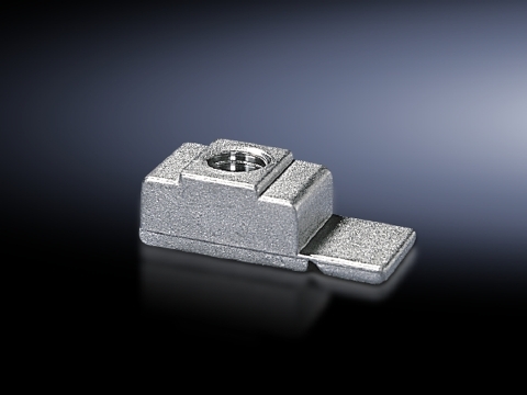 4162000 Threaded Block, For Use With TS, SE Series Enclosure, Rails, M6 Thread, Die Cast Zinc