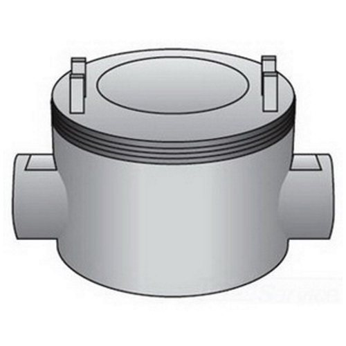 GUAC-125 Dust-Ignitionproof Explosionproof Conduit Outlet Box, 1-1/4 in, 3-3/4 in Cover Opening, 30 cu-in, Aluminum Enamel/Zinc Electroplated