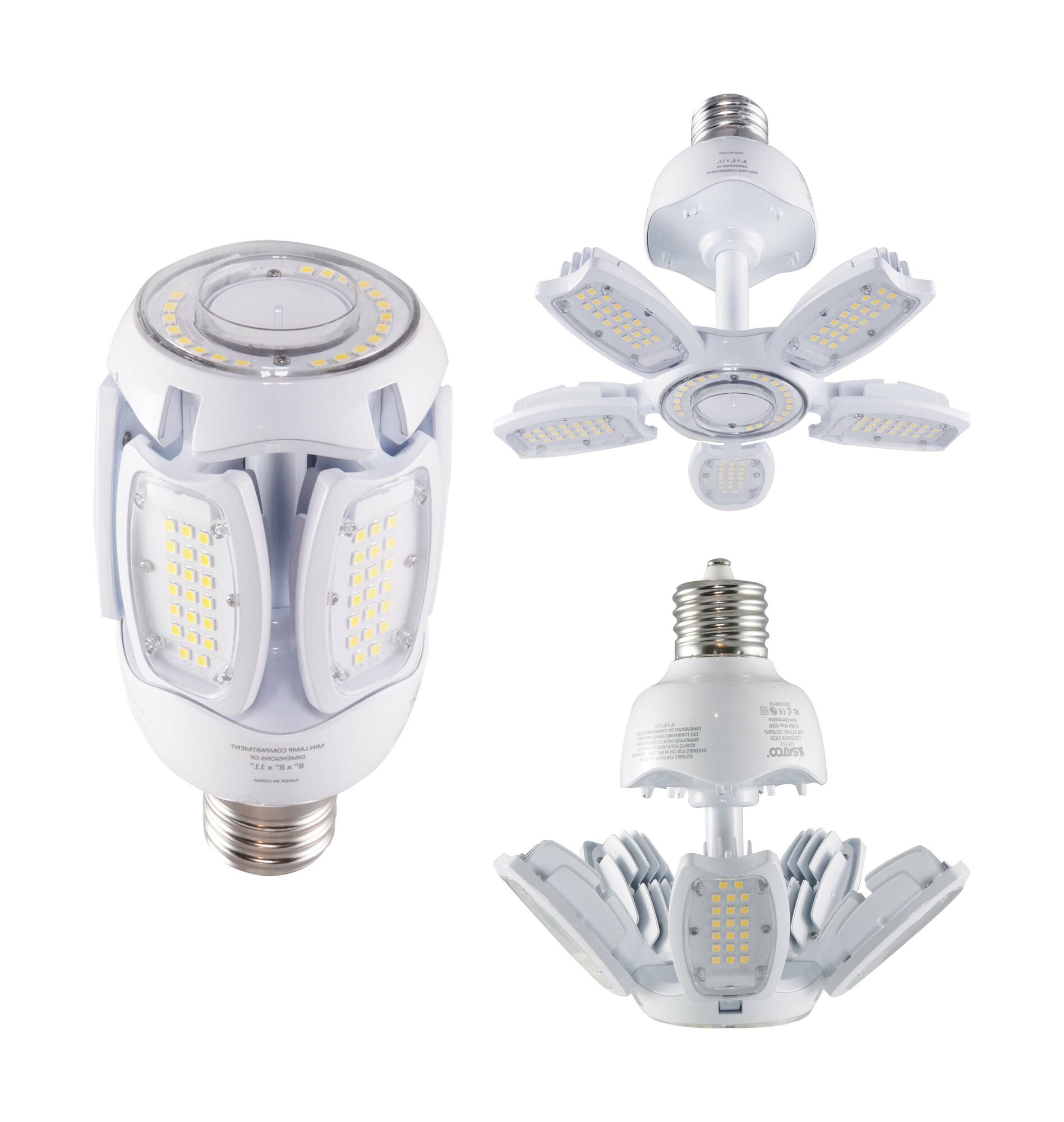 S39751 Type B Ballast Bypass Non-Dimmable LED HID Replacement Lamp, 40 W, 300 W Incandescent Equivalent, EX39 Lamp, ED28 Shape, 5600 Lumens