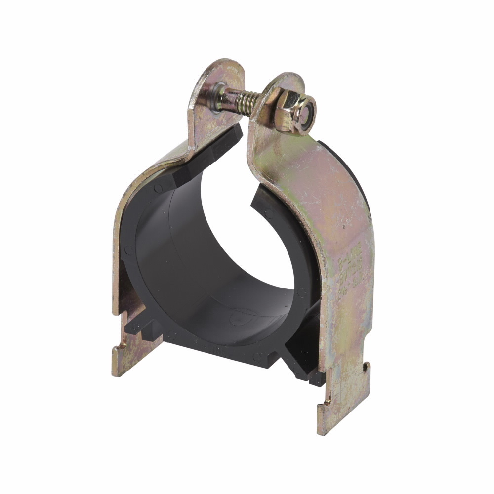 BVT087YZN Vibra-Clamp 2-Piece Pipe Clamp, 3/4 in Conduit, 600/75 lb Load, 7/8 in OD, Low Carbon Steel