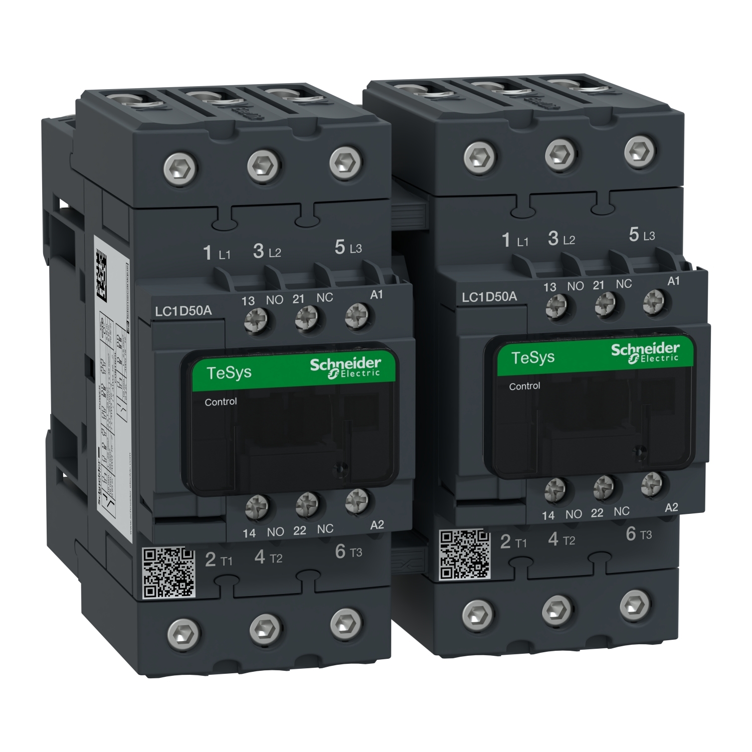 LC2D50AG7 LC1D D-Line Mechanical Standard IEC Contactor With Protective Cover, 120/690 V DC, 300 V DC V Coil, 50/80 A, 3NO Contact, 3 Poles