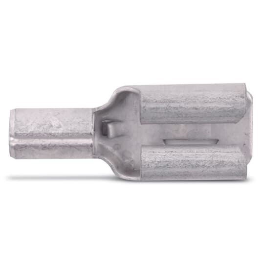 B14-250 Sta-Kon Female Disconnect, 16 to 14 AWG Conductor, 0.25 in W x 0.032 in THK Tab, Brazed Seam Barrel, Brass, Metallic, Non-Insulated
