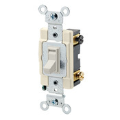 54504-2T 4-Way Framed Grounding Ac Quiet Toggle Switch, 120/277 V AC, 15 A, 1/2, 2 hp Power Rating