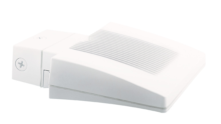 WPLED26W/PC Wallpack With 120 VAC Button Photocell,) LED Lamp, 30 W Fixture, 100 to 240/277 VAC, White Housing