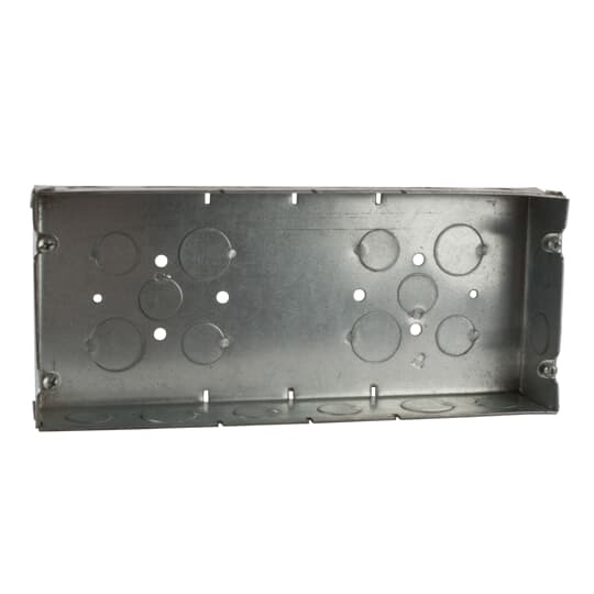 704-SPL Steel City Welded Style Gang Box, Steel, 79 cu-in Capacity, 4 Gangs, 4 Outlets, 26 Knockouts
