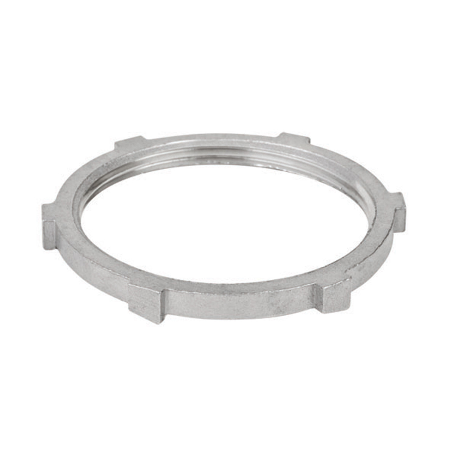 S61500LN00 Conduit Locknut, 1-1/2 in, For Use With Rigid Conduits, 316 Stainless Steel, #4 Polished