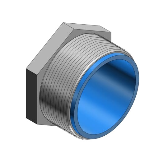 1951 T&B Chase Bushed Conduit Nipple, 4 in, For Use With Rigid/IMC Conduits, Malleable Iron, Chromate Coated/Electro-Zinc Plated
