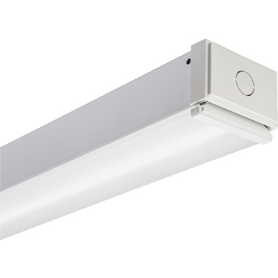 CLX L96 14000LM SEF FDL MVOLT GZ10 40K 80CRI WH CLX Rectangular Standard Efficiency Linear Strip Light Fixture, LED Lamp, 94.78 W Fixture, 120 to 277 V AC, High Gloss Baked White Polyester Housing