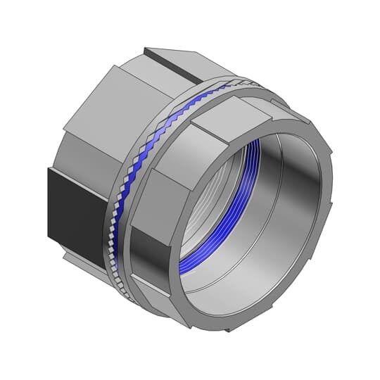 H200BHD T&B Bulkhead Fitting With Thermoplastic Insulated Throat, 2 in, For Use With Rigid/IMC Conduits, Zinc