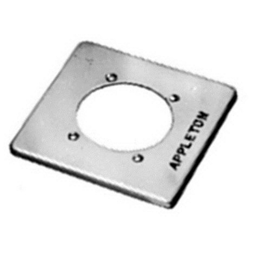 FSK-2R-M Device Box Cover, 4-5/8 in L x 4-5/8 in W, Receptacle Cover, Steel