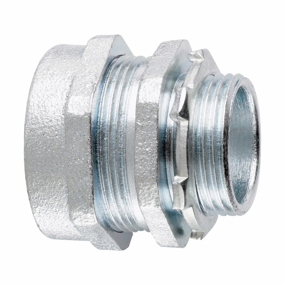 CPR3 Type CPR Non-Insulated Straight Compression Connector, 1 in Trade, For Use With Rigid/IMC Conduit, Malleable Iron