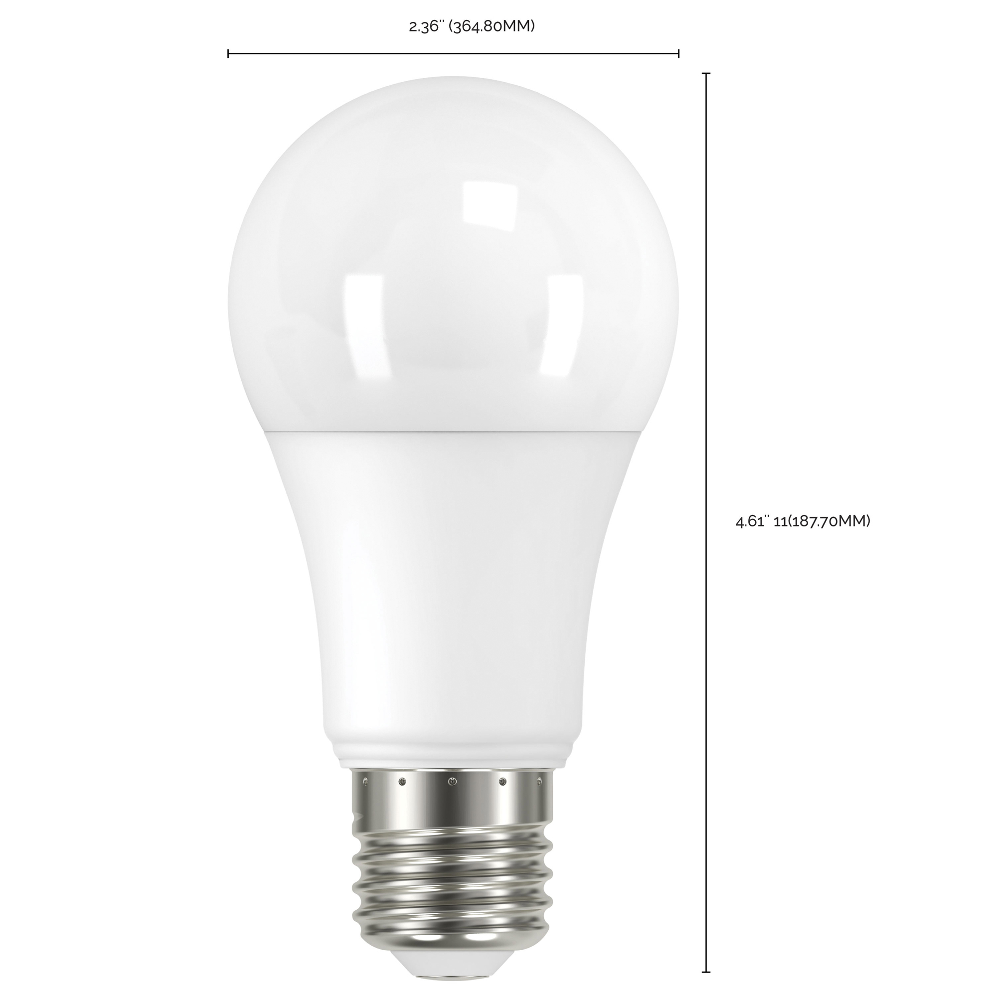 S11432 Agricultural TRIAC Dimmable LED Lamp, 8.5 W, 60 to 75 W Incandescent Equivalent, E26 Lamp, A19 Shape, 1000 Lumens