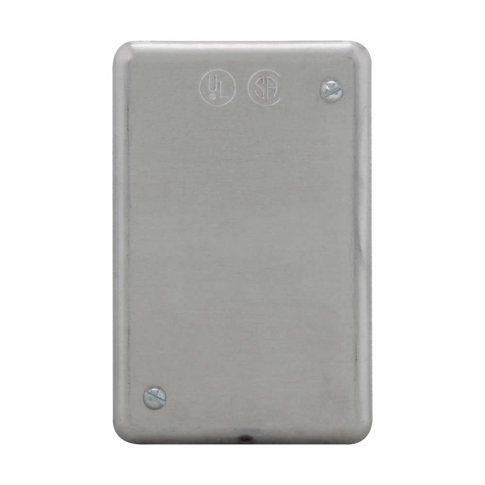 DS100 Blank Cover, 4.53 in L x 0.34 in W x 3 in D, Sheet Aluminum