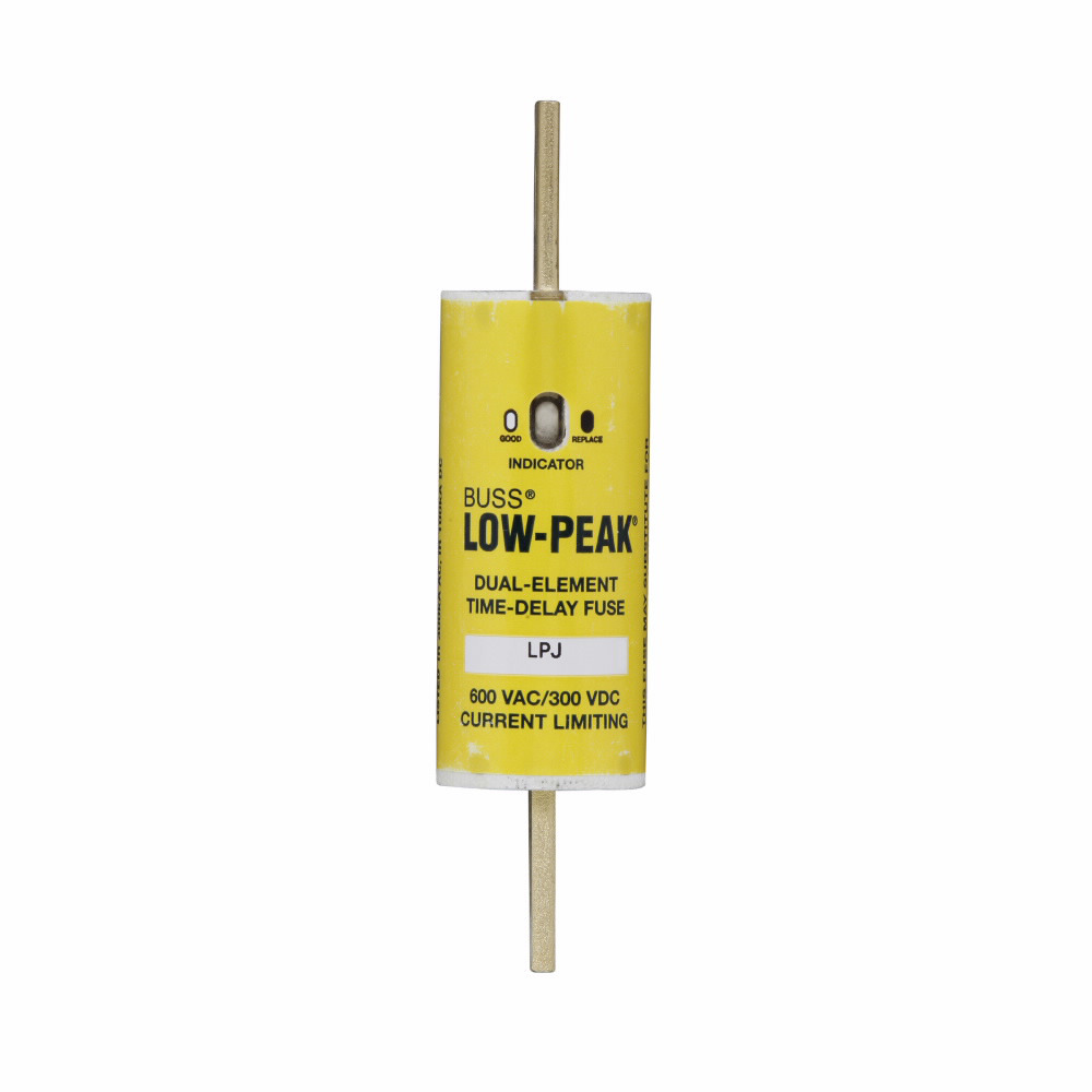 LPJ-70SPI Low-Peak Current Limiting Time Delay Fuse, 70 A, 600 V AC/300 V DC, 300/100 kAIC Interrupt, J Class, Cartridge Body