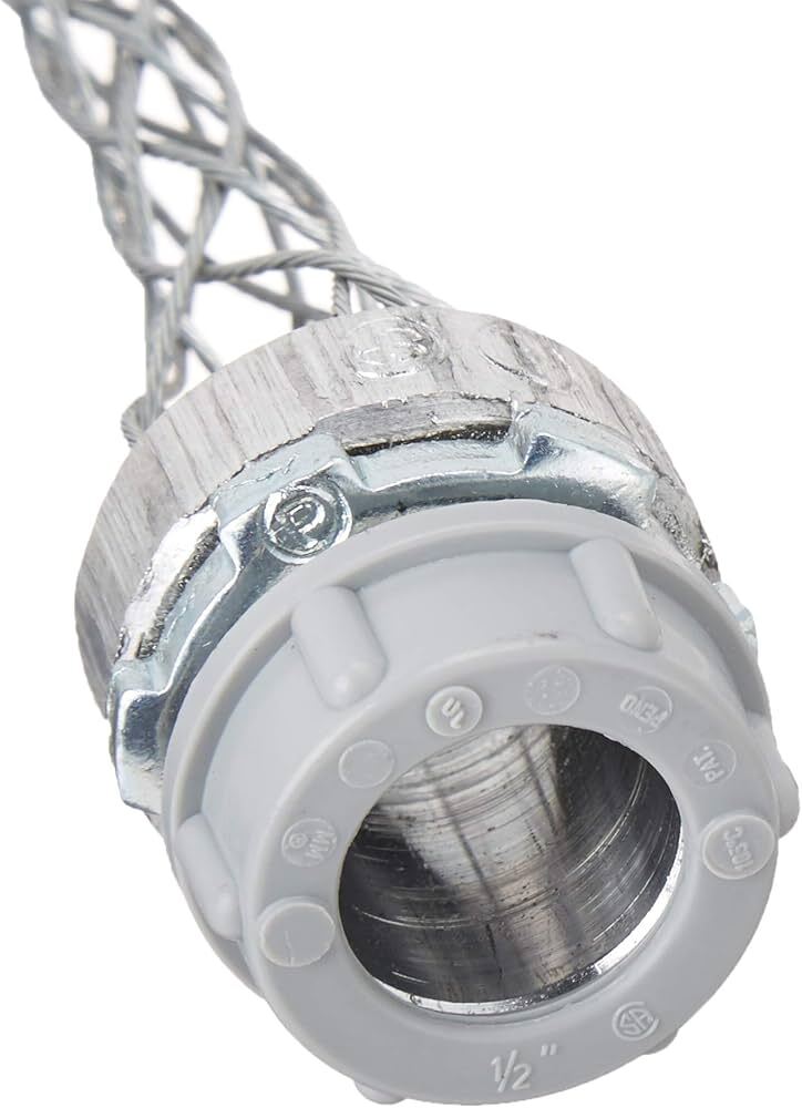 L7503-100 77 Series Dust Tight Strain Relief Cord Grip, 0.40 to 0.54 in Cable Openings, Galvanized Wire