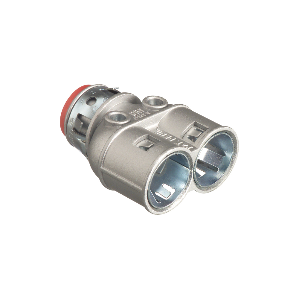 3838AST SNAP2IT Duplex MC Connector, 3/8 inch, Zinc die-cast