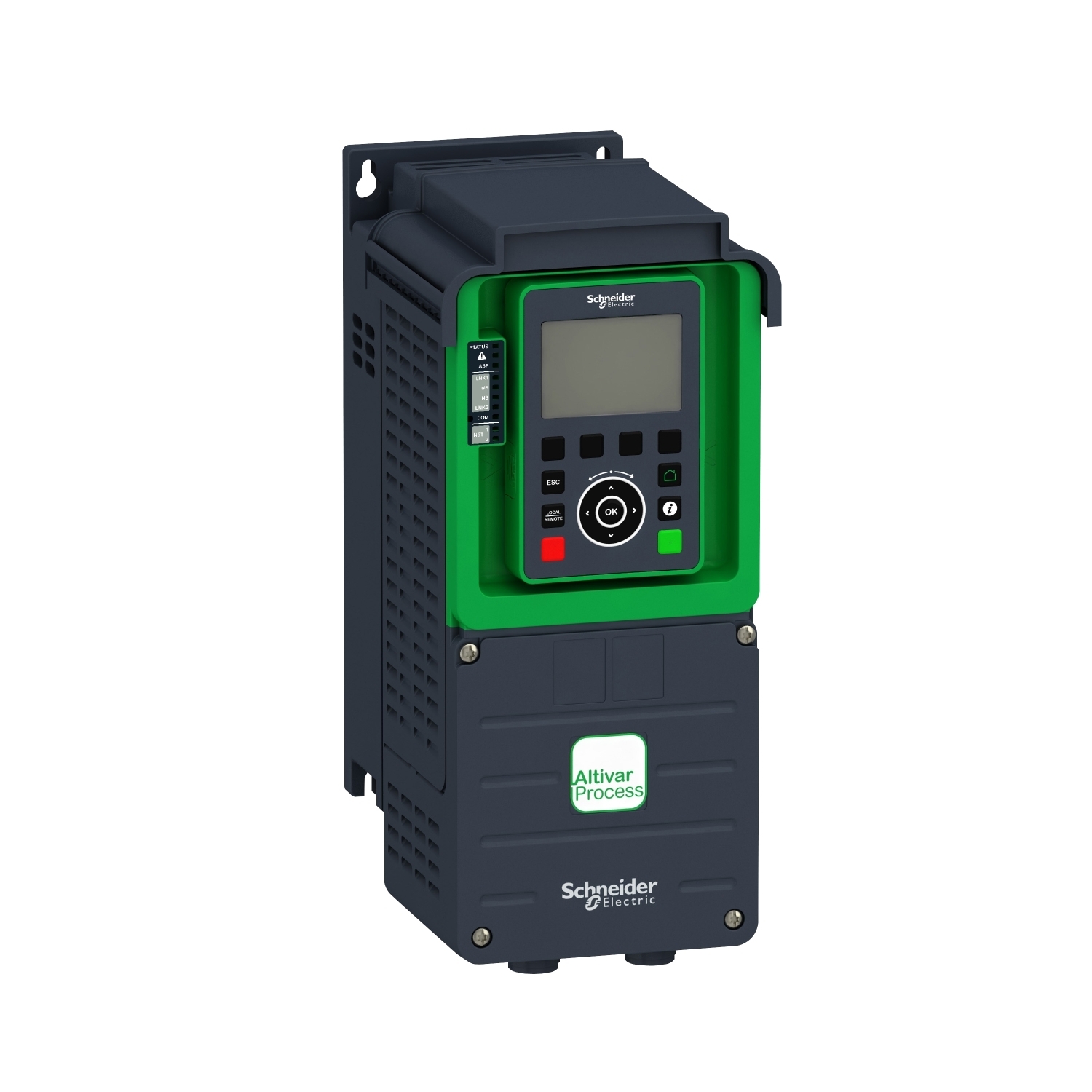 ATV930U40N4 Altivar 3-Phase Standard AC Variable Speed Drive With Braking Chopper Unit, Category C2/C3 Integrated EMC Filter, 400 to 480 V AC, 5.4/6/6.7/7.6 A, 4 hp, 5 hp, 5.67 in W x 8.11 in D
