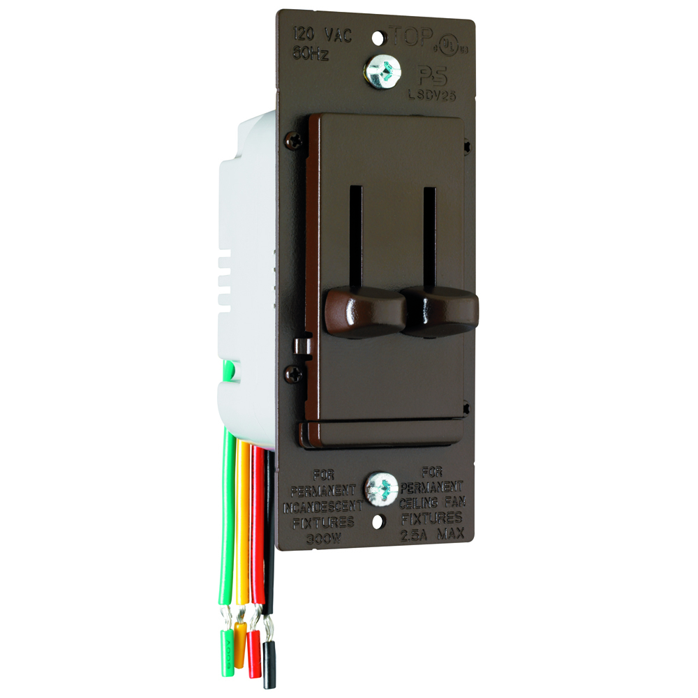 LSDC16V LS Series Fan Speed Control/Dimmer, Brown