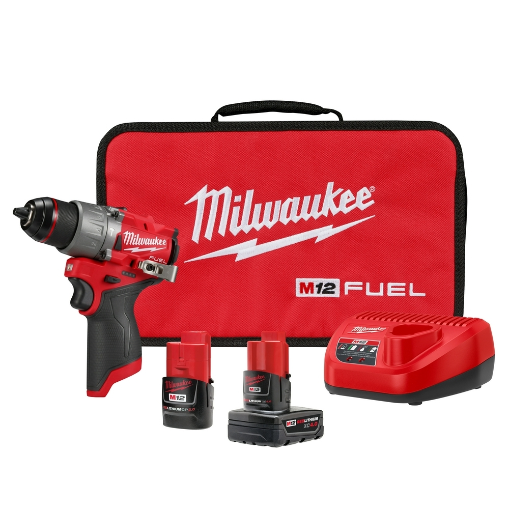 3404-22 M12 Compact Hammer Drill, Li-Ion Battery
