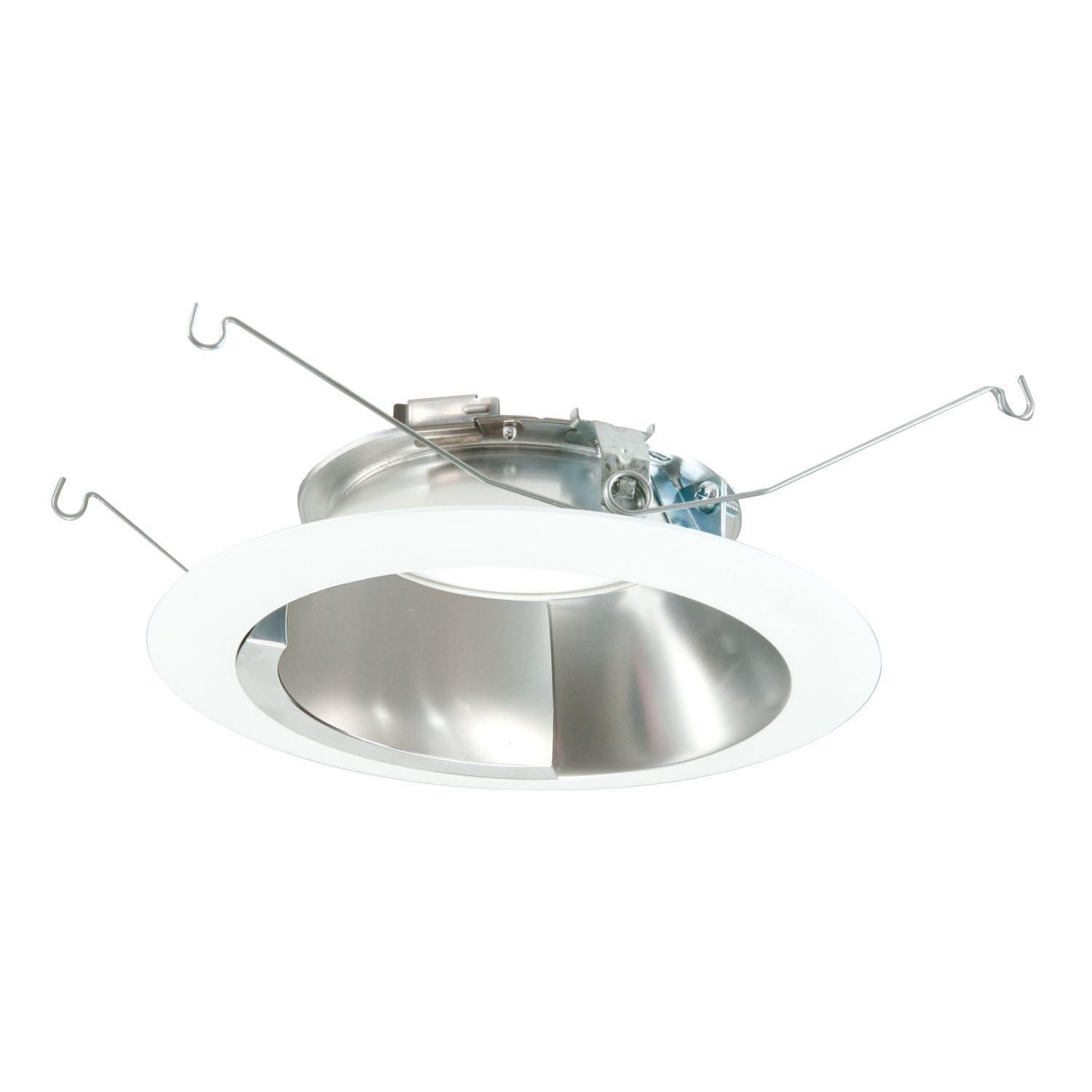 695WW Halo Air-Tite New Construction/Remodel/Retrofit Wall Wash Downlight Trim, 6 in ID x 7.3 in OD, LED Lamp, For Use With ML56 Series LED Light Module, Aluminum