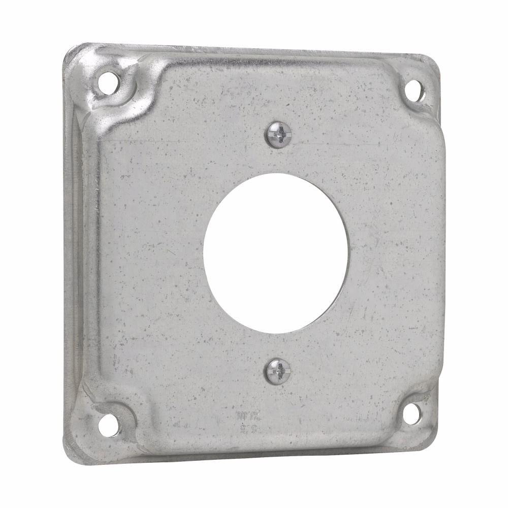 TP514 Thepitt Box Cover, 4 in L x 4 in W, Raised Surface Cover, Steel