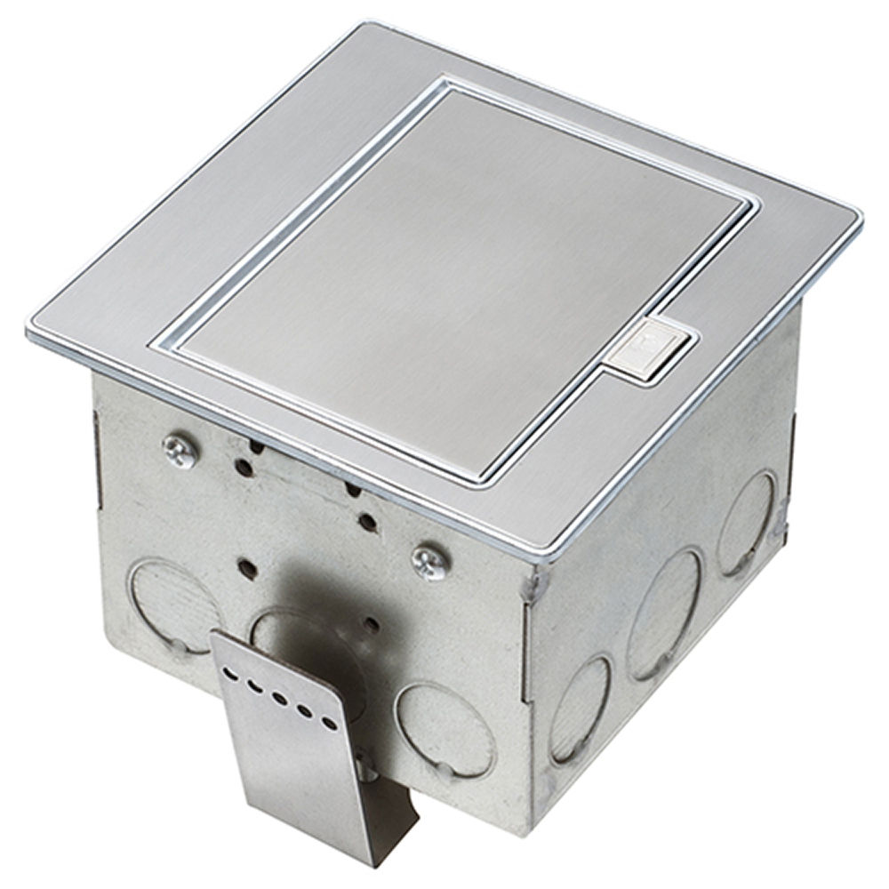 FLBT4400GSS Countertop Box Kit, 1 Gang, Stainless Steel