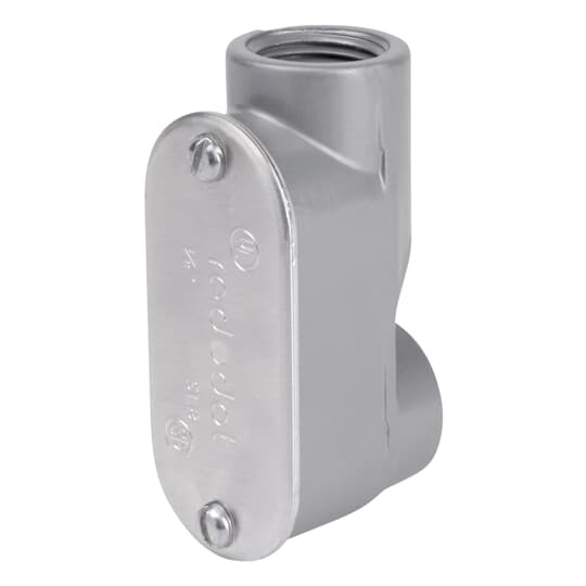 ASLB-2 Red Dot Type LB Service Entrance Body With Cover, Gasket, (2) 3/4 in Hub, Die Cast Aluminum, Lacquered