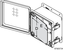 A1412PSWPNL PolyPro PCRY Swing Out Panel, 12-3/4 in L x 10.88 in W, For Use With POLYPRO Polyester Enclosures, Aluminum