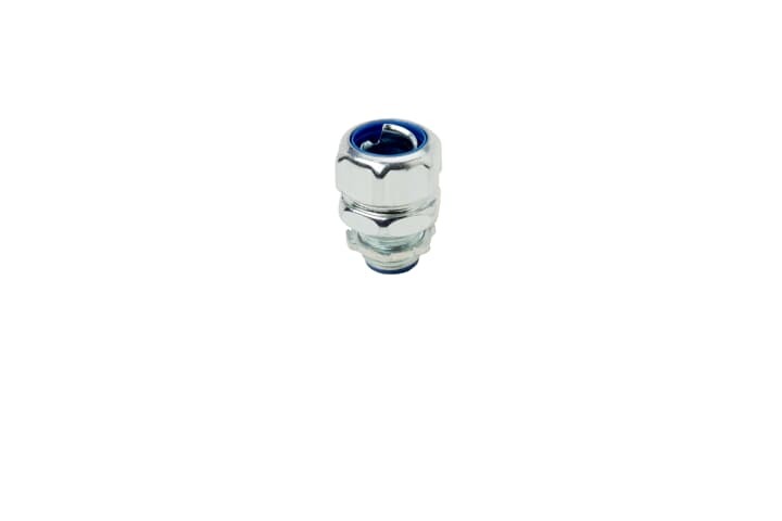 5332 T&B Insulated Straight Conduit Connector, 1/2 in Trade, Steel, Chromate Coated/Electro-Zinc Plated
