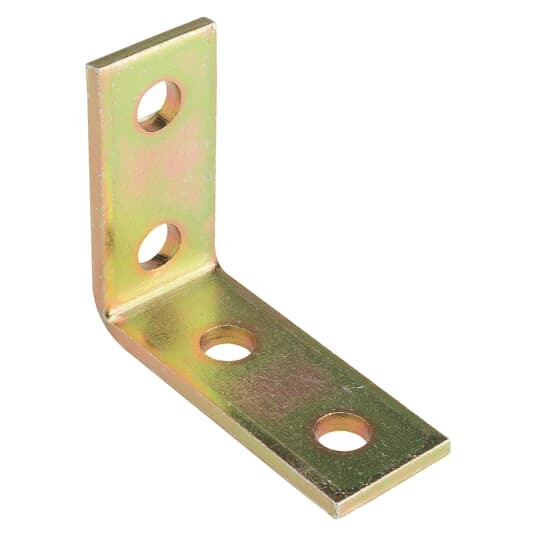 N205-EG Superstrut Angle Fitting, 4 Holes, 3-3/4 in L x 1-5/8 in W x 1/4 in THK, Steel