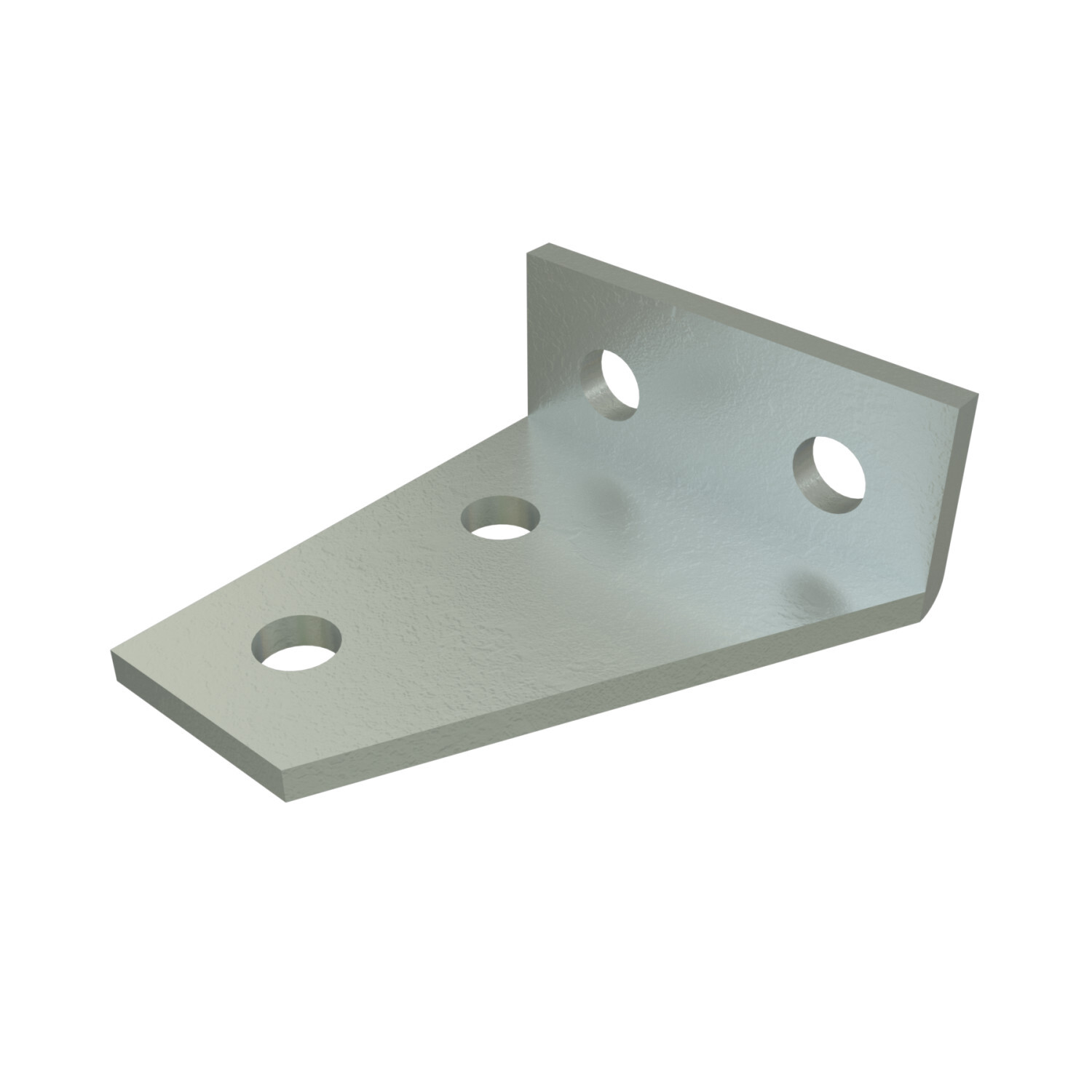 P1382-HG Left Hand 90 deg Angle Fitting, 4 Holes, 1-5/8 in W x 1/4 in THK, HRPO Steel