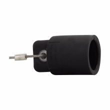 A100602-17 Cam-Lok Protective Cap, For Use With Cam-Lok J Series E1016 Female Receptacles, TPE, Black
